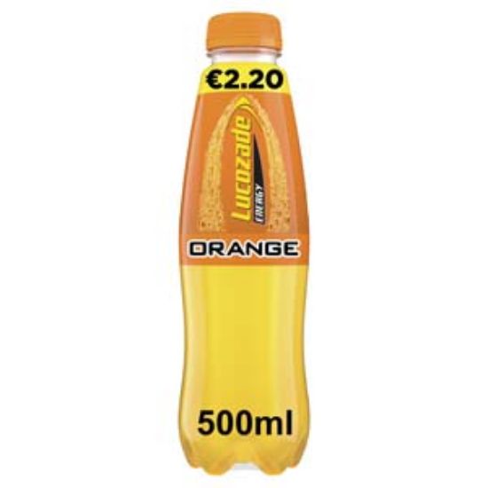 Picture of 500 Orange Lucozade PM €2.20 x12 DRS